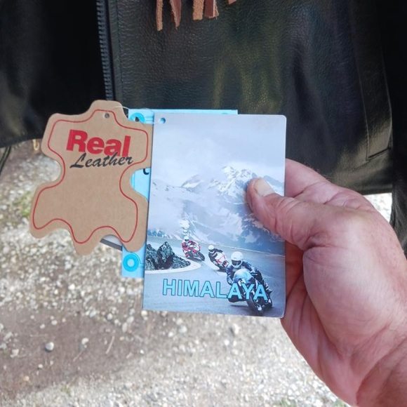 Himalaya Motor Bike Wear Leather Fringe Jacket - Picture 4 of 4